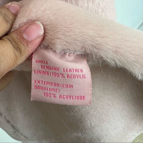 UGG Australia Pink shearling Poncho w/ Hand Pockets SM - Picture 8 of 10